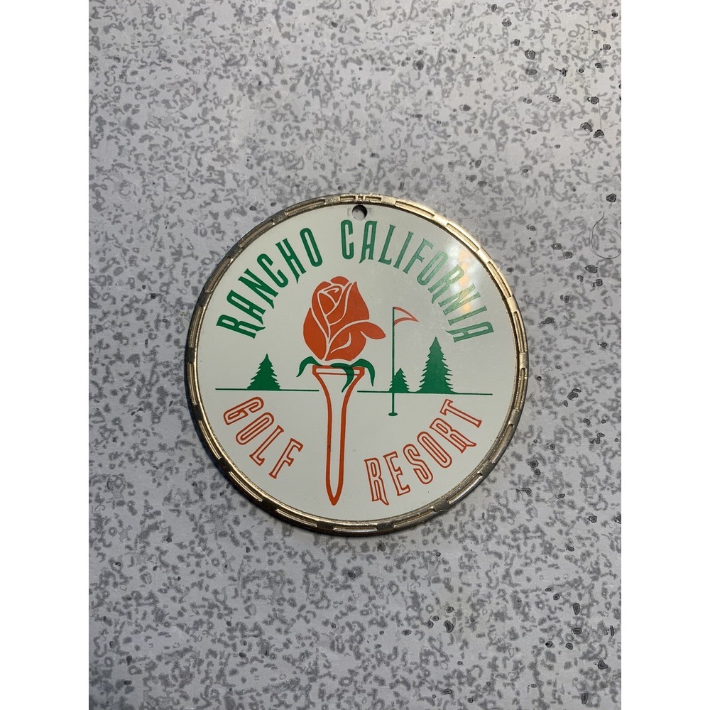 Rancho California Golf Resort Metal Golf Bag Tag